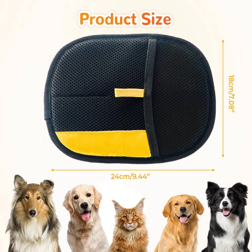 soputry Pet Hair Remover Gloves, 2025 New Electrostatic Gloves Pet Hair Glove Reusable Cat Grooming Hair Mitt Glove - Image 3