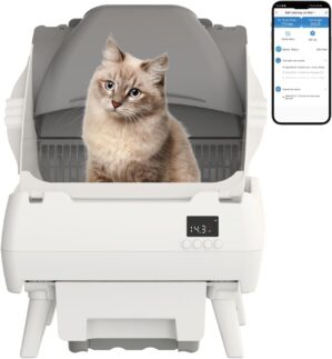 Automatic Cat Litter Box Self Clean...