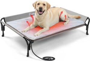 Veehoo Elevated Dog Bed with Plush ...