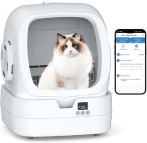 Automatic Cat Litter Box Self Clean...