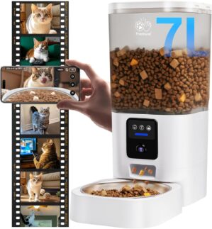 Automatic Cat Feeder with 2K Camera...