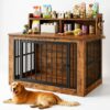 IRONCK Extra Large Dog Crate Furnit...