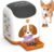 Dog Puzzle Feeder Toy – Remote Control Automatic Treat Dispenser with Light, Interactive IQ Training Slow Feeder, Large Capacity for All Dog Breeds