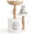 Modern Cat Tree, Wood Cat Tree Tower for Small Cats, Luxury Cat Condo with Scratching Posts and Flower Platforms, Cat Furniture by Easyego, (White)