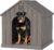 Bifanuo Large Dog House for Outdoor & Indoor, Waterproof Puppy Shelter with Air Vents & Elevated Floor, Easy Assemble Sturdy Dog Kennel for Large Dogs(Grey,36.2”L×38”W×38”H)