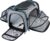 Airline Approved Pet Carrier, Large Soft Sided Pet Travel TSA Carrier 4 Sides Expandable Cat Collapsible Carriers with Removable Fleece Pad and Pockets for Cats Dogs and Small Animals