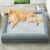 WNPETHOME XL Extra Large Dog Bed, Washable Dog Couch with Removable Waterproof Cover, Orthopedic Large Pet Sofa Bed with Bolster Sides for Sleeping